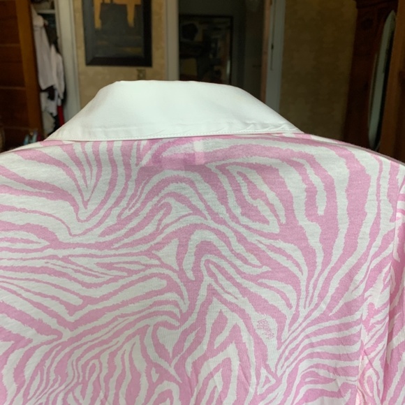 Leggiadro animal print cotton blouse. Worn‎ 1x . Retail 300 - Picture 6 of 6